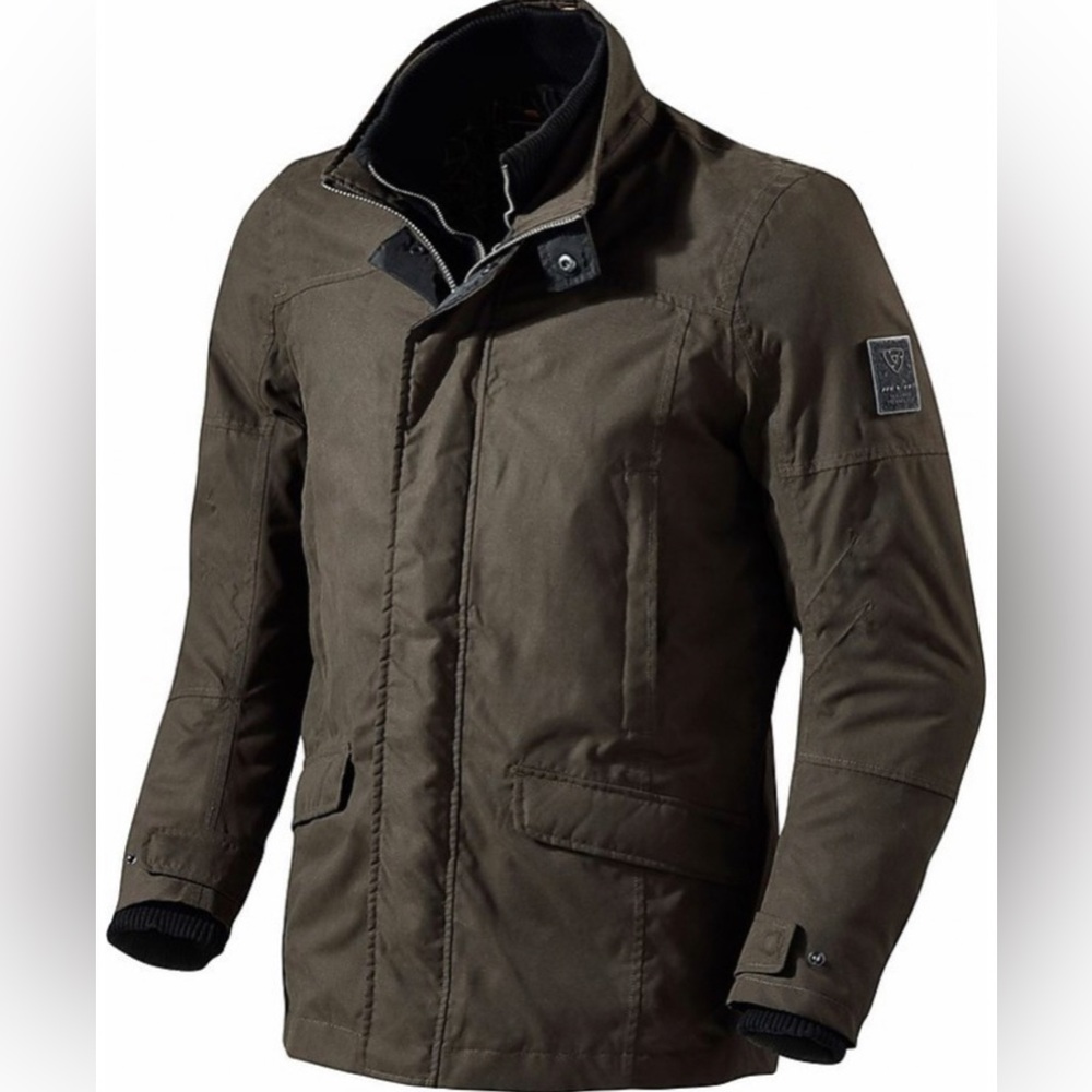 Rev’It Mens M Brown Grey Elysee Moto Spring Fall Fabric Mesh Lined Sports Jacket
